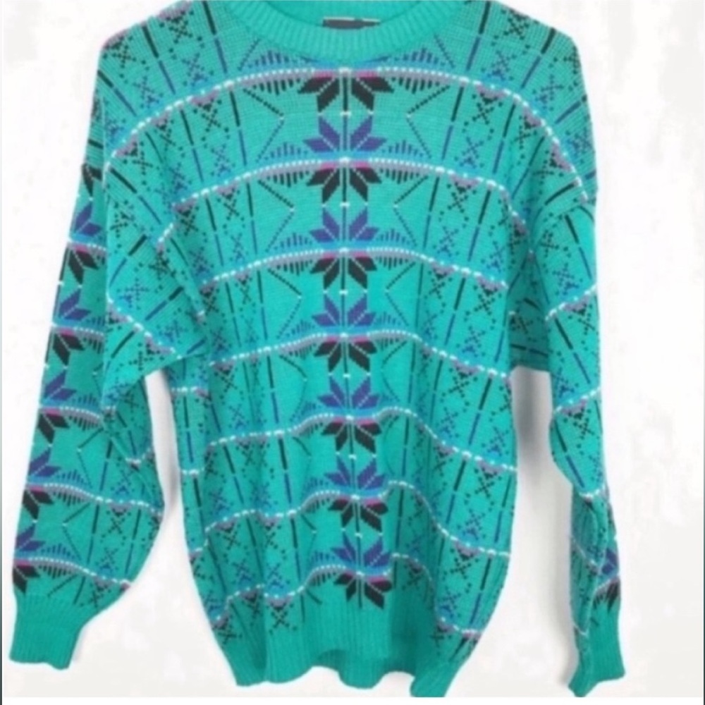 Vintage Demetre Virgin Wool After Ski Sweater